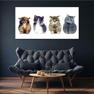 Tablou canvas Animale Pisici Acuarelă