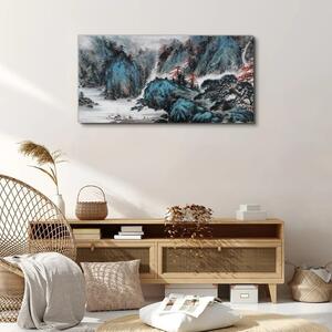 Tablou canvas Ceață de copac de munte