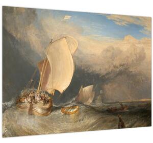 Tablou - William Turner, Fishing Boats with Hucksters Bargaining for Fish, reproducere (70x50 cm)