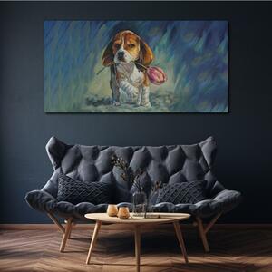 Tablou canvas Floare abstractă de câine de companie