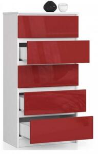 Dresser P121_60 #alb-roșu lucios