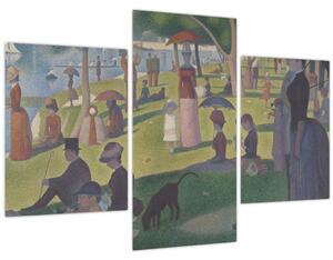 Tablou - Georges Seurat, A Sunday on La Grande Jatte, reproducere (90x60 cm)