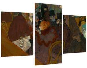 Tablou - Henri de Toulouse-Lautrec, At the Moulin Rouge, reproducere (90x60 cm)