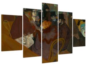 Tablou - Henri de Toulouse-Lautrec, At the Moulin Rouge, reproducere (150x105 cm)