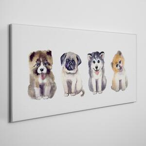 Tablou canvas Animale abstracte Câini