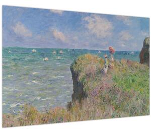 Tablou - Claude Monet, Cliff Walk at Pourville, reproducere (90x60 cm)