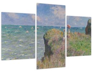 Tablou - Claude Monet, Cliff Walk at Pourville, reproducere (90x60 cm)