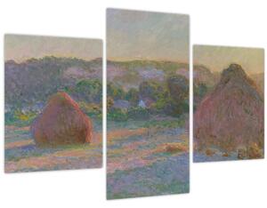 Tablou - Claude Monet, Stacks of Wheat (End of Summer) , reproducere (90x60 cm)