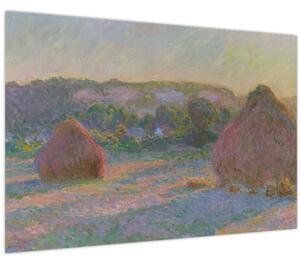 Tablou - Claude Monet, Stacks of Wheat (End of Summer) , reproducere (90x60 cm)