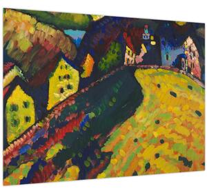 Tablou - Vasily Kandinsky, Houses at Murnau, reproducere (70x50 cm)