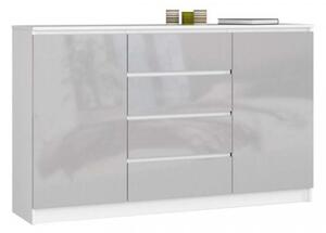 Dresser P99_160 #alb-cenușiu lucios