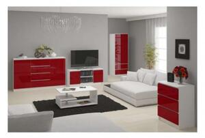 Dresser P99_138 #alb-roșu lucios