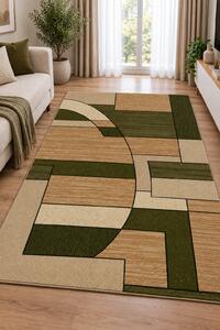 Covor Sufragerie, Model Lotos 538 836, Verde Dreptunghi, 80x150
