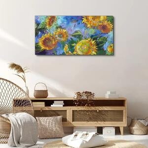 Tablou canvas flori de floarea soarelui