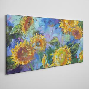 Tablou canvas flori de floarea soarelui