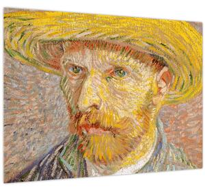 Tablou - Vincent van Gogh, Self-Portrait with a Straw Hat (The Potato Peeler), reproducere (70x50 cm)