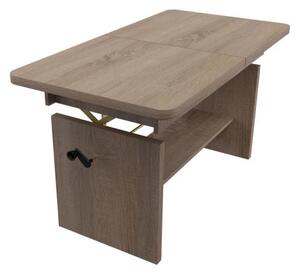 Măsuță de cafea extensibilă și ajustabliă Keenan (stejar trufel). 1058225