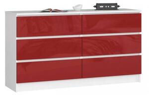 Dresser P77_138 #alb-roșu lucios
