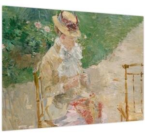 Tablou - Berthe Morisot, Young Woman Knitting, reproducere (70x50 cm)