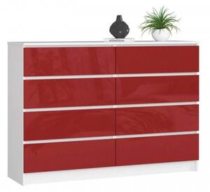 Dresser P99_138 #alb-roșu lucios
