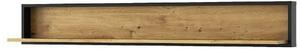 Polita BOSCO, stejar artisan maro/negru, PAL laminat, 150x20x22 cm
