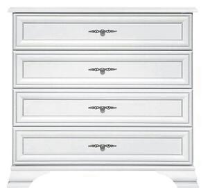 Comoda cu sertare mari IDENTO, alb, PAL, 95x45x90 cm