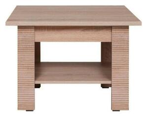 Masuta cafea GRESS, stejar sonoma, PAL laminat, 75x75x50 cm