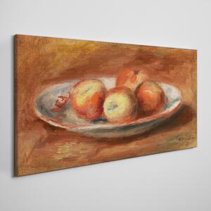 Tablou canvas Farfurie cu fructe cu mere