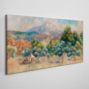 Tablou canvas peisaj montan de pădure