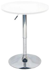 Masa bar BRANY, alb/crom, 60x69/93 cm