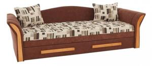 Patryk K75_215 canapea extensibilă cu pernă #brown-beige