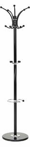 Cuier pom ALAN NEW, negru, metal/marmura, 37x175 cm