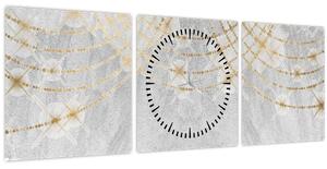 Tablou - Design beton (cu ceas) (90x30 cm)