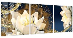Tablou - Colaj (cu ceas) (90x30 cm)