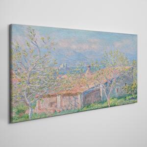 Tablou canvas Grădina casei la Antibes Monet