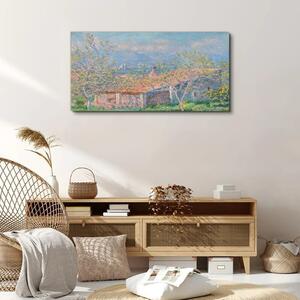 Tablou canvas Grădina casei la Antibes Monet