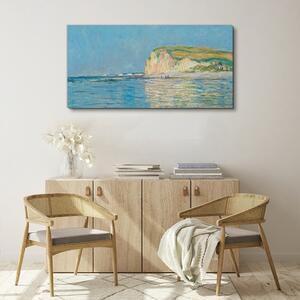 Tablou canvas Marea joasă la Pourville Monet