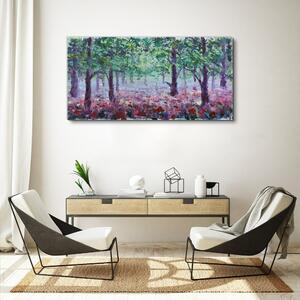 Tablou canvas pădure de flori de maci