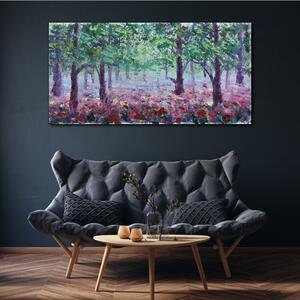 Tablou canvas pădure de flori de maci