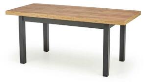 Masa extensibila TIAGO, stejar/negru, 140/220x80x76 cm