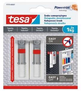 Șurub adeziv autoadeziv TESA, reglabil, TESA Powerstrips®, pentru suprafețe sensibile