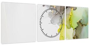 Tablou - Arta abstractă în cerneală (cu ceas) (90x30 cm)