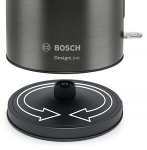 Fierbător electric Bosch DesignLine, 1,7 l, gri, TWK5P475