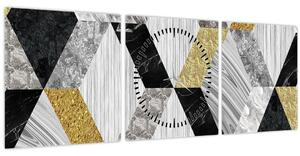 Tablou - Decor texturat (cu ceas) (90x30 cm)