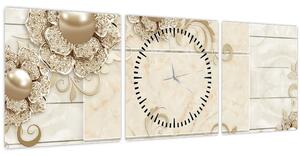 Tablou - Motiv decorativ (cu ceas) (90x30 cm)