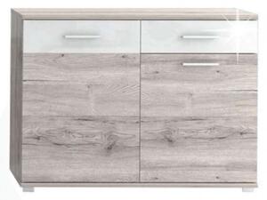 Rachel K83,7_98,6 Dresser #oak-white gloss