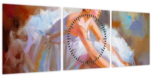 Tablou - Balerina (cu ceas) (90x30 cm)