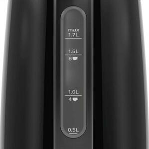 Fierbător de apă Bosch DesignLine, 1,7 l, negru, TWK3P423