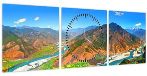 Tablou - Râul Yangtze (cu ceas) (90x30 cm)