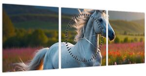 Tablou - Unicorn (cu ceas) (90x30 cm)